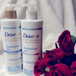 Dove hair therapy shampoo and conditioner hyaluronic serum 13.5fl.oz each